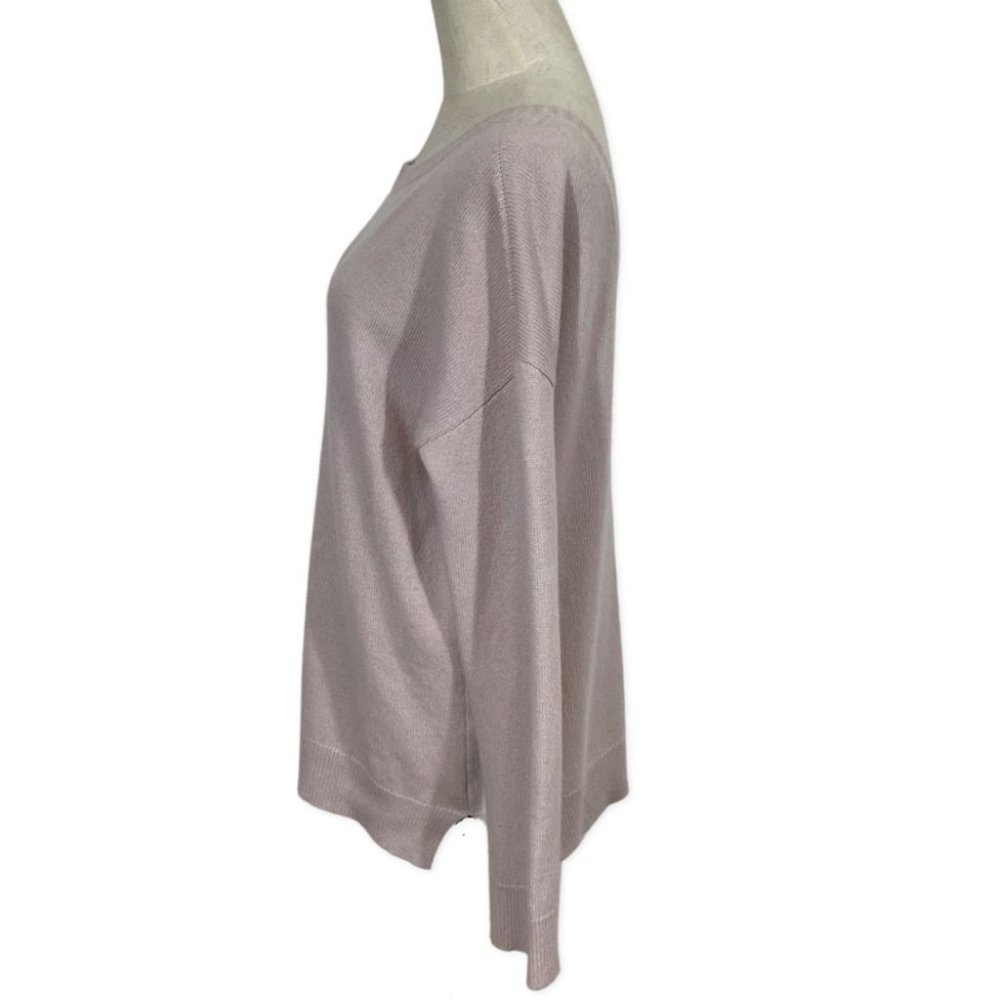 Frances Austen Reversible V 100% Scottish Cashmere in Blush - Picture 4 of 10